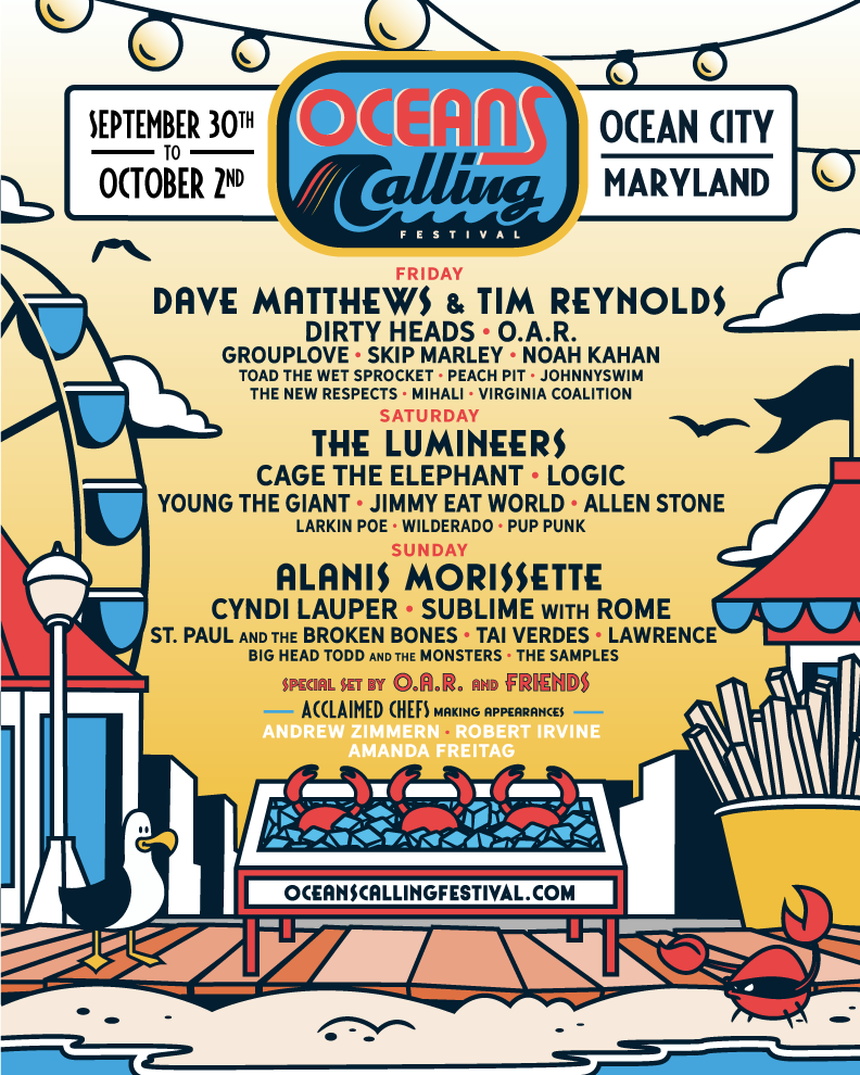 Oceans Calling Festival: Sept 30 - Oct 2, 2022; Ocean City, MD