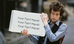 Create KindPics Post or eCards with Bob Dylan