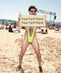 Create KindPics Post or eCards with Borat Sagdiyev