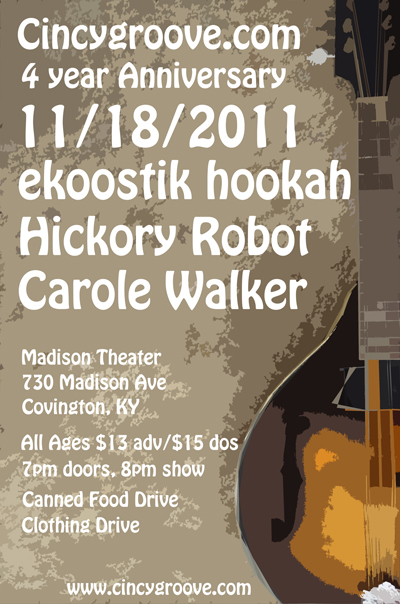 Cincygroove.com 4 year Anniversary 11/18