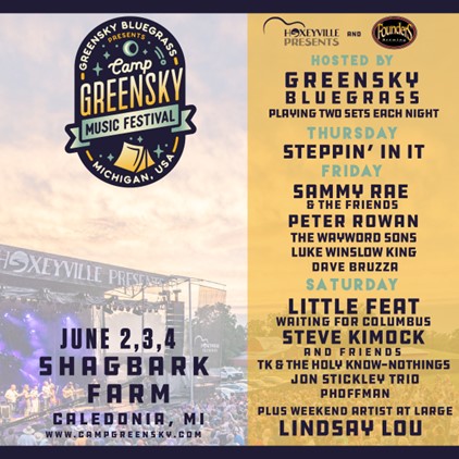 CAMP GREENSKY DAILY LINEUPS!!!