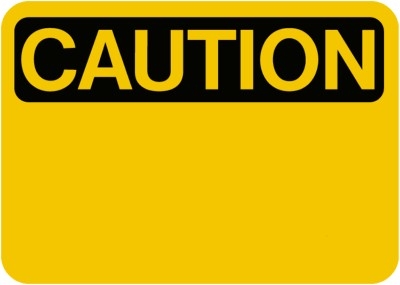 Create KindPics Post or eCards with a Caution Sign