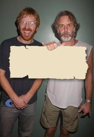 Create KindPics Post or eCards with Bob Weir of the Grateful Dead and Trey Anastasio of Phish