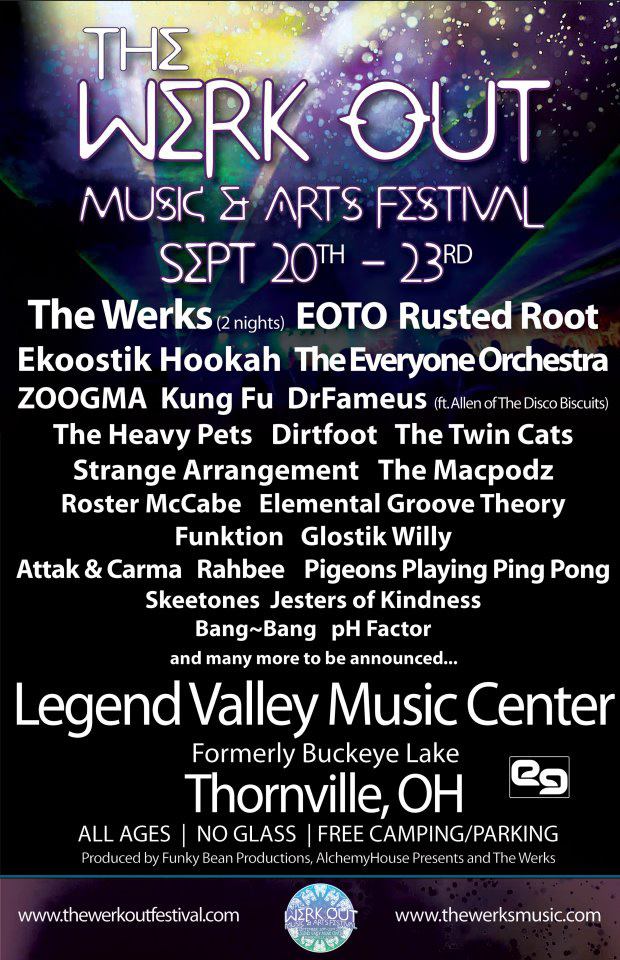 The Werk Out Festival Announces Lineup for 3rd Annual Event, Relocates to Legend Valley September 20-23